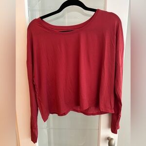 Athleta Cropped Long Sleeve Tee